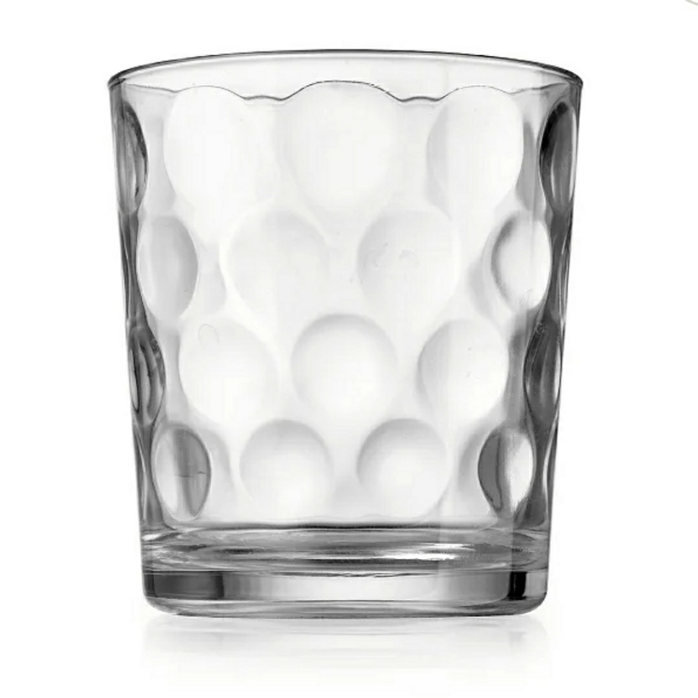 Clear Textured Dimpled  - Clear Glasses